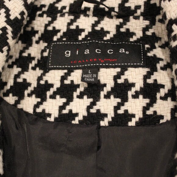 Giacca A Gallery Company  Size L Houndstooth Coat - Picture 7 of 7